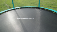 Батут Diamond Fitness Black Edition 8FT (244 см) с защитной сеткой и лестницей